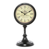 Table Clock on Stand - @home by Nilkamal, Brown