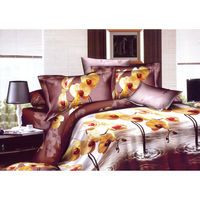 Bed sheet Petunia Eleganza - @home Nilkamal,  brown