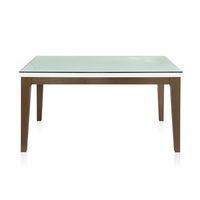Angel 6 Seater Dining Table - @home by Nilkamal, Walnut & White