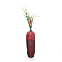 Tall Floor Vase, Red - @home Nilkamal