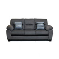 Sarah 3 Seater Sofa - @home Nilkamal,  grey
