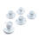 Grace Cup & Saucer Set of 6 - @home by Nilkamal, White