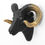 Wild Goat Animal Head Showpiece - @home by Nilkamal, Black & Gold