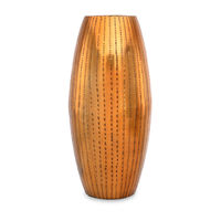 Ethopian Small Metal Vase - @home by Nilkamal, Gold