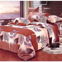 Double Bed sheet Camay Umber - @home Nilkamal,  brown