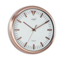 Opal Panache Wall Clock Rose Gold Finish with Raised Index