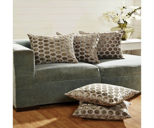 16 x16  Arista Set of 5 Cushion covers - @home Nilkamal,  silver