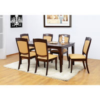 Terrano 6 Seater Dining Set - @home Nilkamal,  brown