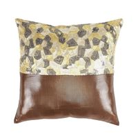 16'x16' Leather Single Cushion Cover - @home Nilkamal,  brown