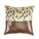 16 x16  Leather Single Cushion Cover - @home Nilkamal,  brown