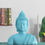 Teal Half Buddha Statue - @home Nilkamal