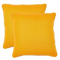 16'x16' Perky Set of 2 Cushion Covers - @home Nilkamal,  orange