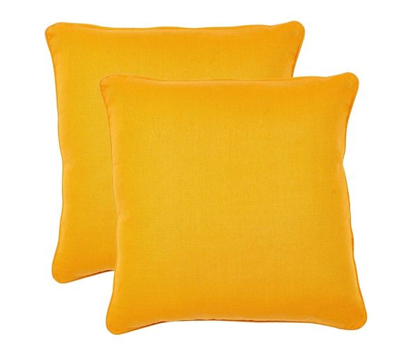 16 x16  Perky Set of 2 Cushion Covers - @home Nilkamal,  orange