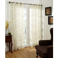 44'x84' Trellis Single Door Curtain - @home Nilkamal,  green
