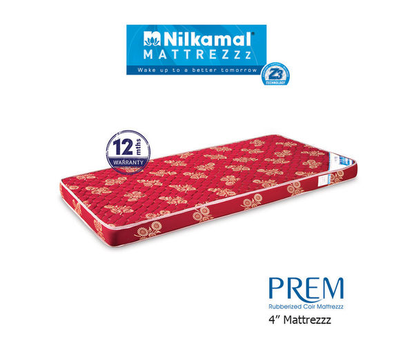 Nilkamal Prem 4  Standard Coir Mattress, 72x48x4,  maroon