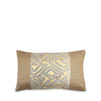 Geo 30 cm x 45 cm Filled Cushion - @home by Nilkamal, Brown