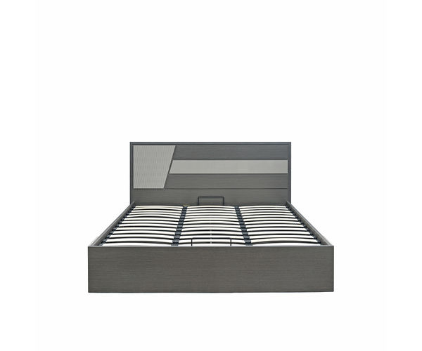 Baalbek King Bed with storage - @home Nilkamal,  grey