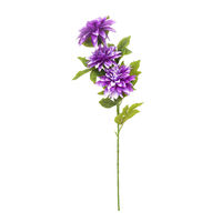 Chrysanthemum Flower Stick Set of 3 - @home by Nilkamal, Purple