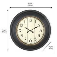 Country Antiquity Wall Clock - @home By Nilkamal