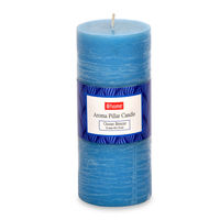 Jasmine Large Pillar Candle - @home by Nilkamal, Blue