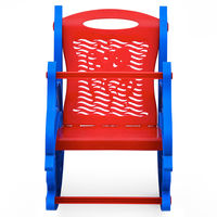 Nilkamal Dolphin Rocker Kids Chair, Blue/Red