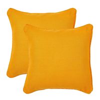 12'x12' Perky Set of 2 Cushion Covers - @home Nilkamal,  orange
