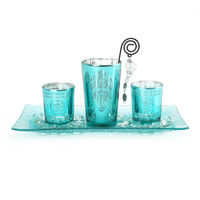 Ambient Votive Set of 3 Giftset - @home by Nilkamal, Sea Green