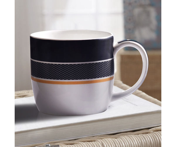 Engraved Black Coffee Cup Set Of 2 - @home Nilkamal