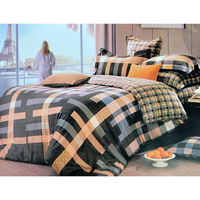 Arcade Cross Bed sheet - @home Nilkamal,  brown