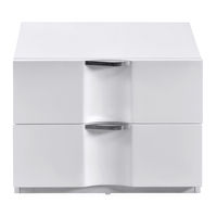 Scoop High Gloss Night Stand - @home By Nilkamal, White