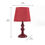 Selena Earthy Table Lamp - @home by Nilkamal, Maroon