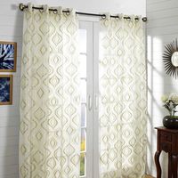 40'x108' Trellis xl Single Door Curtain - @home Nilkamal,  green