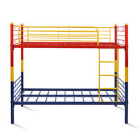 Memo Bunk Bed without Storage - @home by Nilkamal, Red, Yellow & Blue