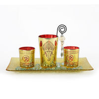 Ambient Votive Set of 3 Giftset - @home by Nilkamal, Yellow