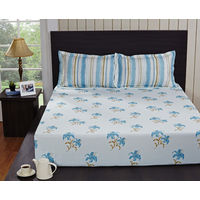 Bed sheet Icy - @home Nilkamal,  blue
