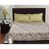 Bed sheet Carmine - @home Nilkamal,  green