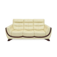 Gabanah 3 Seater Sofa - @home Nilkamal,  milky