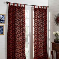 44'x102' Pristine xl Single Door Curtain - @home Nilkamal,  maroon