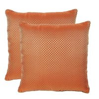12'x12' Glory Set Of 2 Cushion Covers - @home Nilkamal,  orange