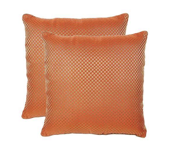 12 x12  Glory Set Of 2 Cushion Covers - @home Nilkamal,  orange
