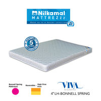 Nilkamal Mattress - Viva 4 Inch LH - Bonnel Spring Mattress, 75x36x4,  grey, 10141