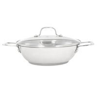 Bergner Induction Kadai with Glass Lid