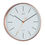 Opal Panache Wall Clock Copper Plated Designer, White