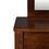 Monalisa Dresser with Mirror - @home By Nilkamal, Caramel Walnut