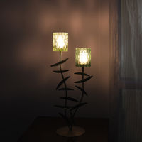 Table Candle Stand 2 Piece Wilow Leaves - @home Nilkamal