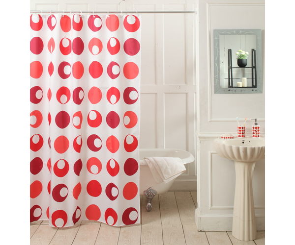 Shower Curtain Polkas - @home Nilkamal