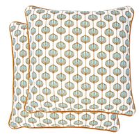 16'x16' Perky Set of 2 Cushion Covers - @home Nilkamal, multi