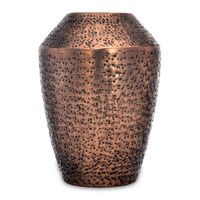 Trojan Metal Large Vase - @home by Nilkamal, Copper