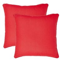 16'x16' Blush Set of 2 Cushion Covers - @home Nilkamal,  red