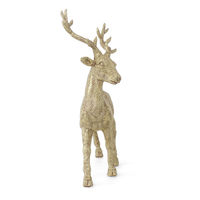 Deer Standing Showpiece - @home By Nilkamal, Gold